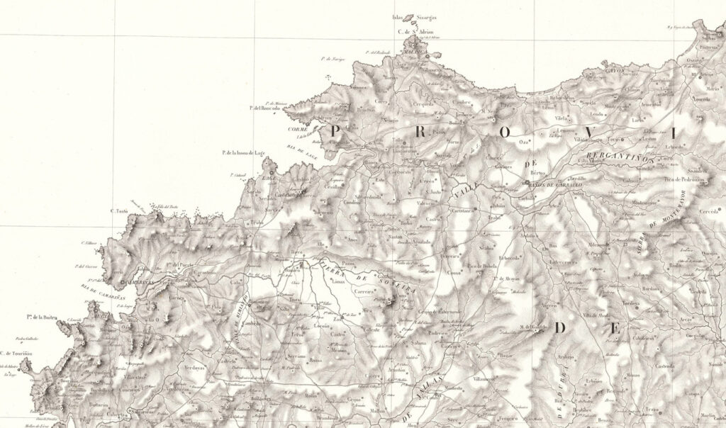 La hazaña de Domingo Fontán: un mapa de Galicia del siglo XIX increíblemente exacto